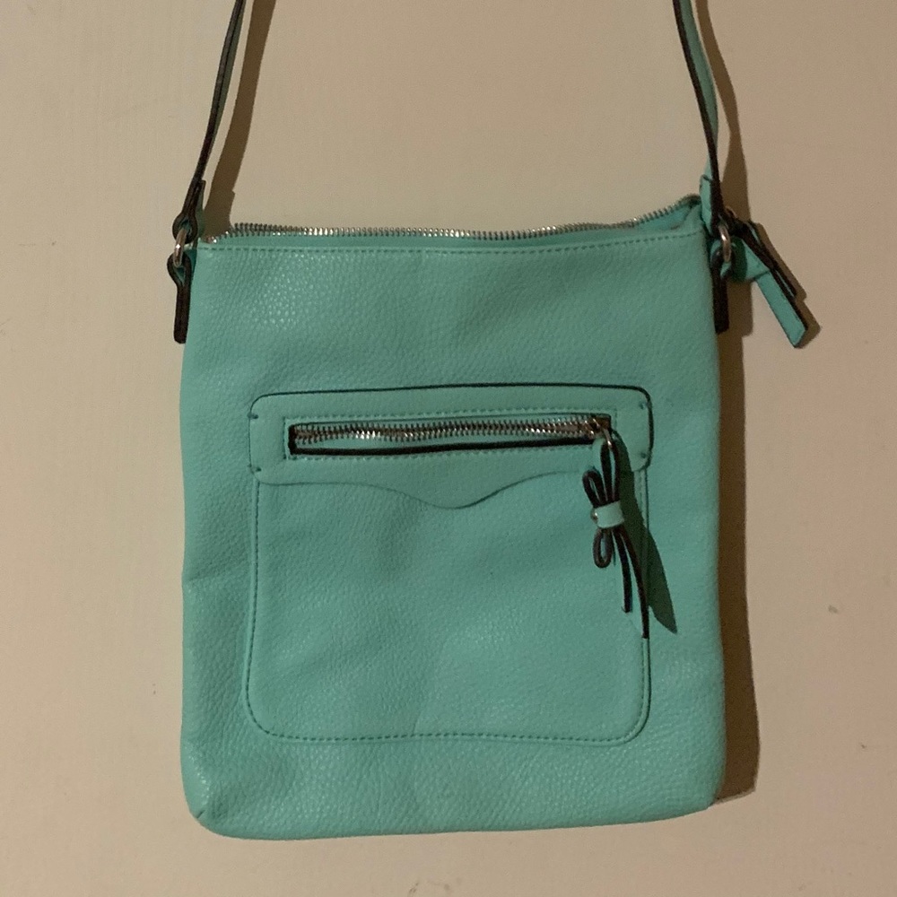 Teal Cross-Over Purse
